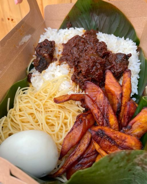 Rice served with sides